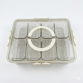 Transparent Lunch Box with 4 Removable Compartments | Locking Latch | Fridge & Picnic Organizer